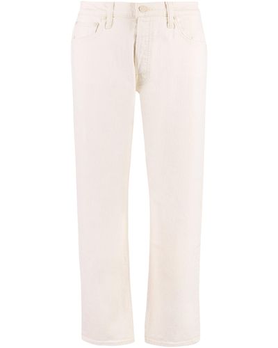 Mother The Ditcher Cropped Trousers - Natural