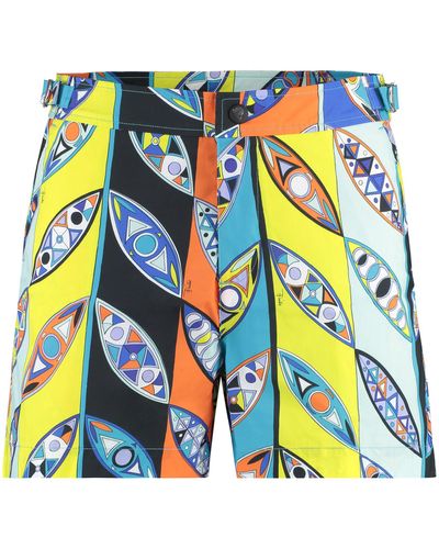Emilio Pucci Printed Swim Shorts - Multicolor