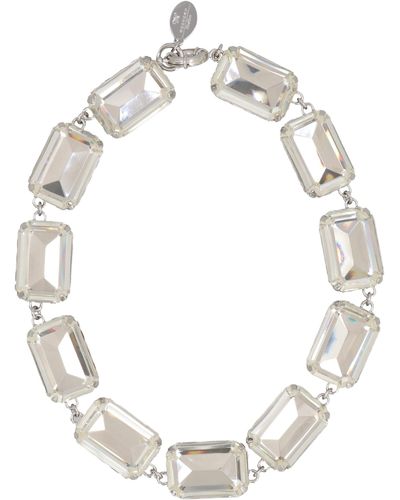 Weekend by Maxmara Carta Neclace With Decorative Stones - White