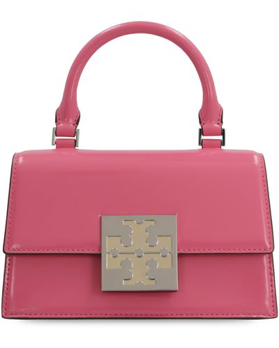 Tory Burch Leather Mini Handbag - Pink