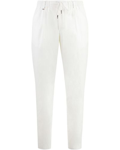 BOSS Pantaloni in crêpe - Bianco