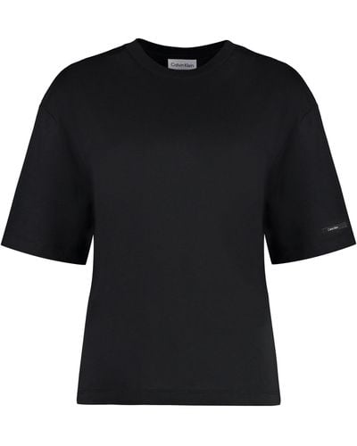 Calvin Klein Cotton Crew-neck T-shirt - Black