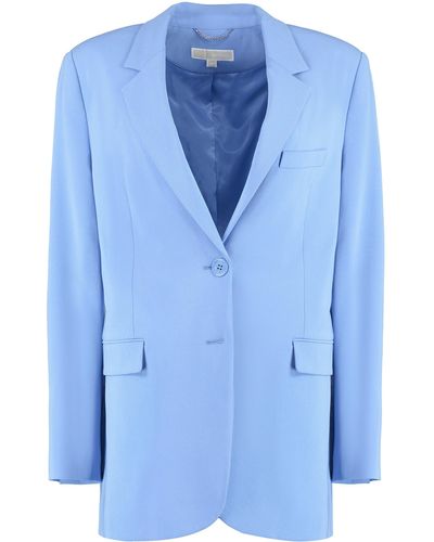 MICHAEL Michael Kors Single-Breasted Two-Button Blazer - Blue
