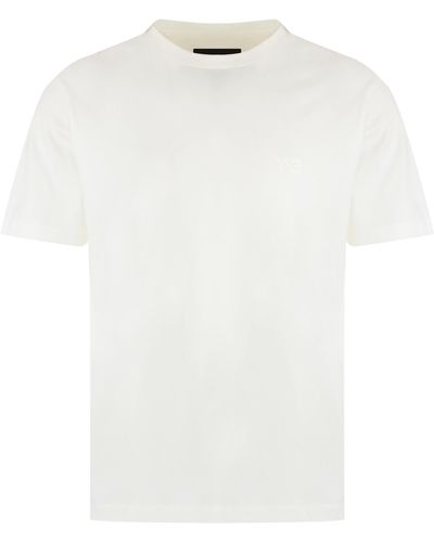 Y-3 Cotton Crew-Neck T-Shirt - White
