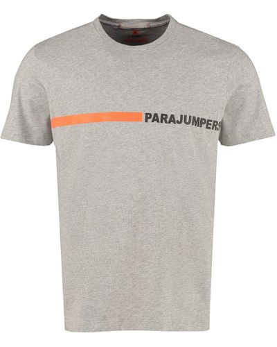 Parajumpers Logo Print Cotton T-shirt - Multicolour