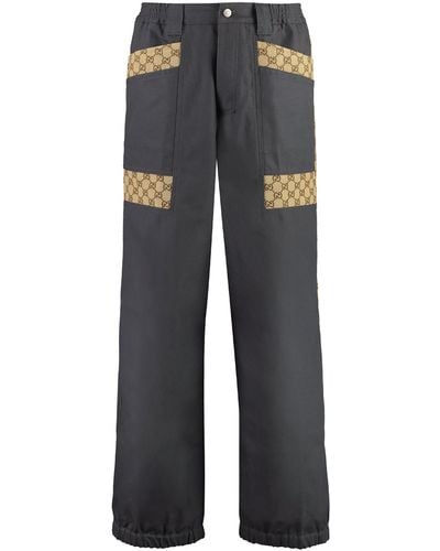 Gucci Cotton Trousers - Grey
