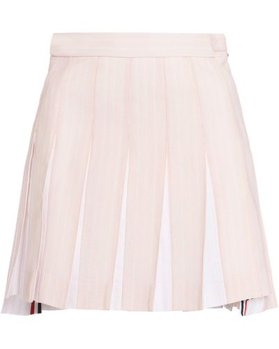 Thom Browne Pleated Mini Skirt - Pink