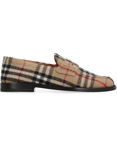 Burberry Wool Loafers - Brown