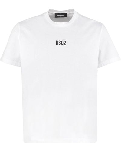 DSquared² T-Shirt In Cotone Con - Bianco