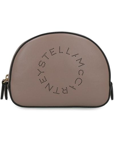 Stella McCartney Stella Logo Wash Bag - Brown