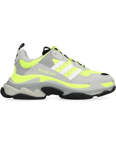 Balenciaga X Adidas Yellow Triple S Sneakers - Green