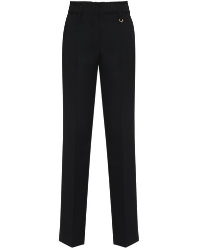 Jacquemus Ficelle Wool Trousers - Black