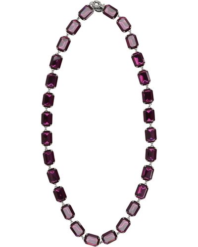 Weekend by Maxmara Merlot Long Necklace - Black