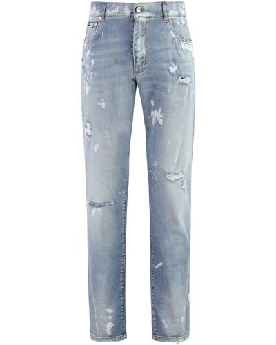 Dolce & Gabbana Jeans slim fit a 5 tasche - Blu