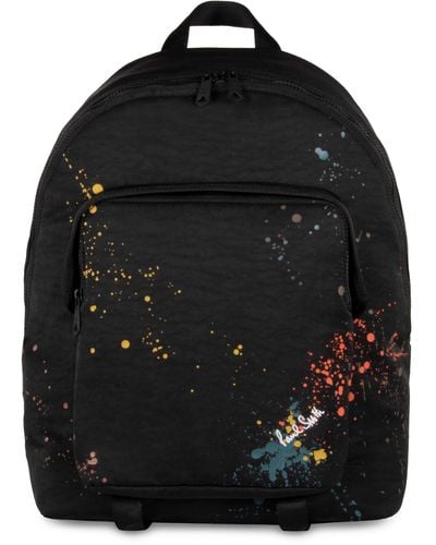 Paul Smith Printed Nylon Backpack - Black