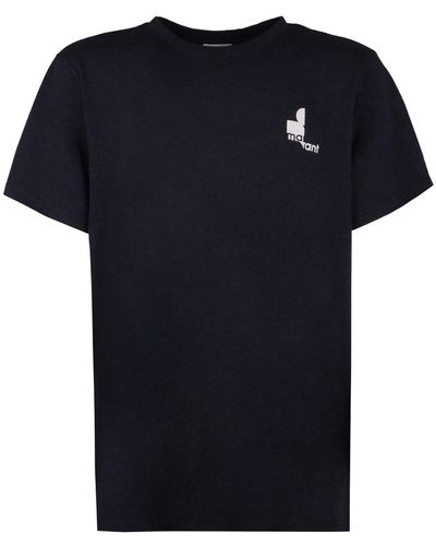 Isabel Marant T-shirt in cotone con logo - Nero