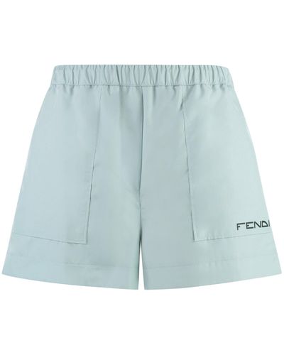 Fendi Techno Fabric Shorts - Blue