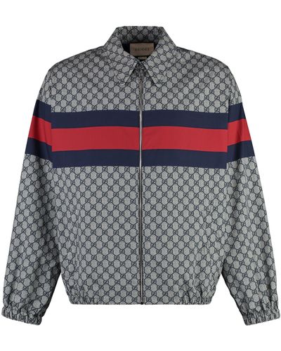 Gucci Zippered Cotton Jacket - Grey