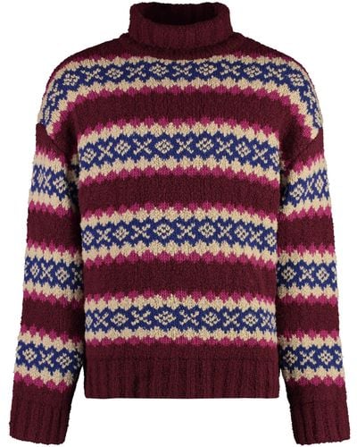 GANT Wool Turtleneck Sweater - Red