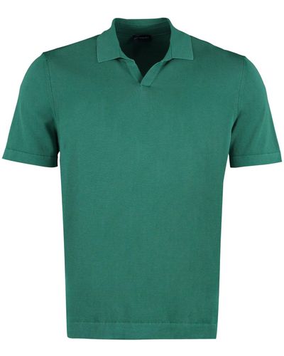 Drumohr Cotton Polo Shirt - Green