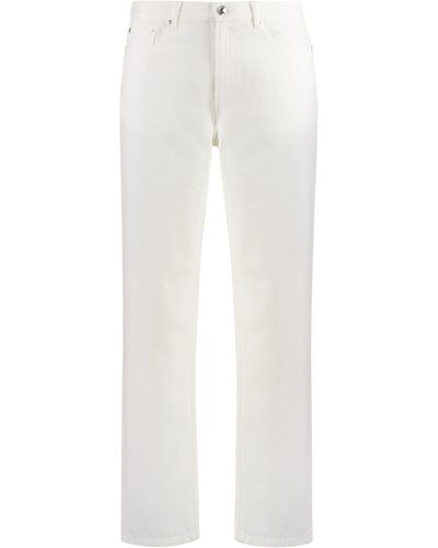 A.P.C. Jeans straight leg Martin a 5 tasche - Bianco