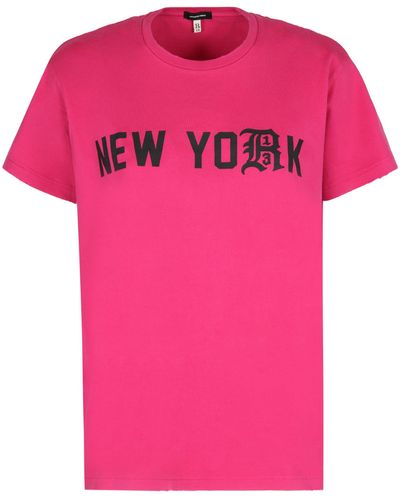 R13 T-shirt in cotone - Rosa