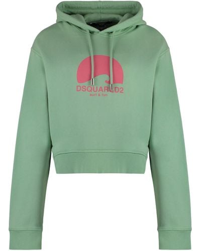 DSquared² Cotton Hoodie - W - S - Green