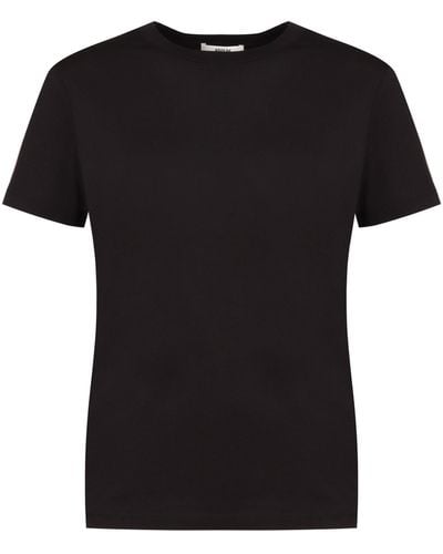 Agolde Cotton Blend T-shirt - Black