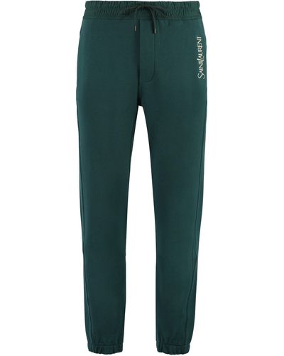 Saint Laurent Track-pants in cotone - Verde