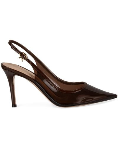 Gianvito Rossi Slingback a punta - Marrone