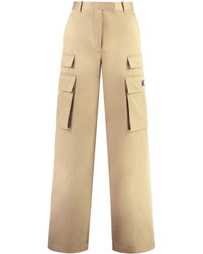 Versace Pantaloni cargo in gabardine - Neutro
