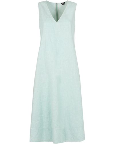 Aspesi V-neck Sleeveless Midi Dress - Blue