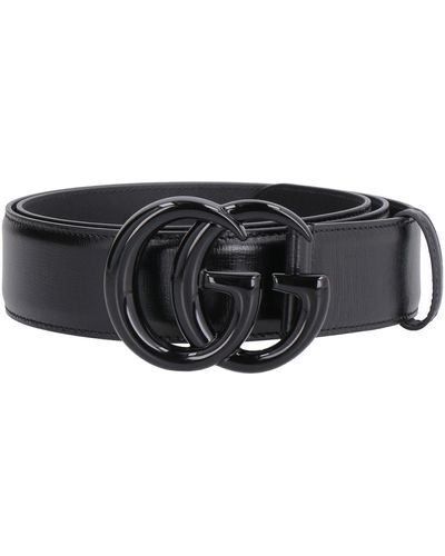 Gucci GG Marmont Wide Belt - Black