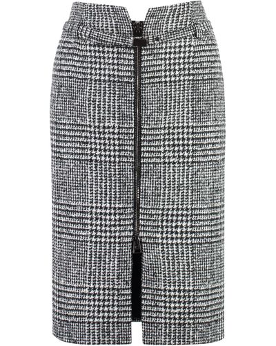 Tom Ford Wool Skirt - Grey
