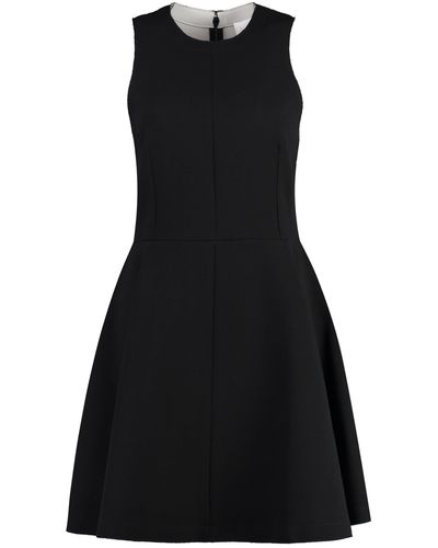Ami Paris Virgin Wool Dress - Black