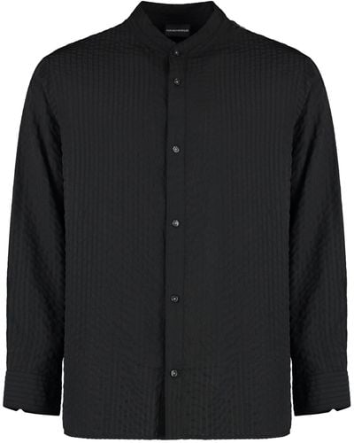 Emporio Armani Technical Fabric Shirt - Black