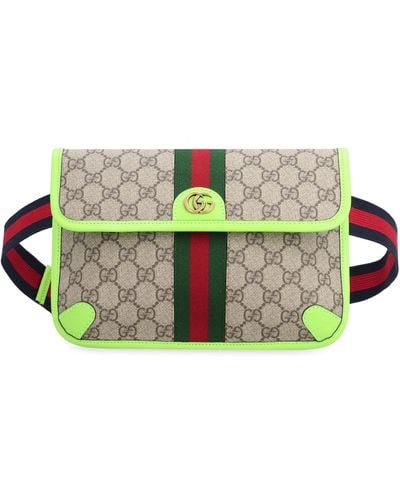 Gucci Ophidia GG Supreme Fabric Belt Bag - Green