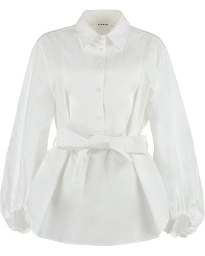 P.A.R.O.S.H. Camicia in cotone - Bianco