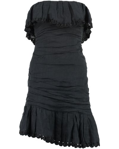 Isabel Marant Oxani Off-the-shoulder Dress - Black
