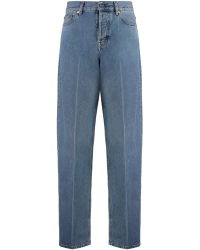 Gucci 5-pocket Straight-leg Jeans - Blue