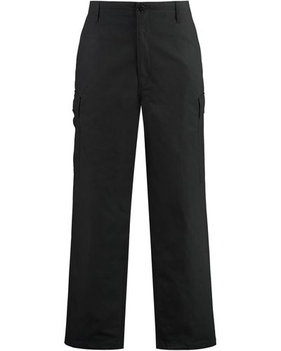 KENZO Pantaloni cargo in cotone - Nero