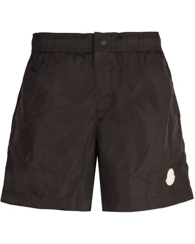 Moncler Nylon Swim Shorts - White