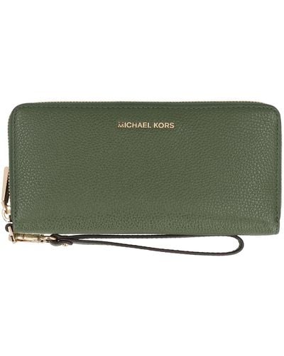 Michael Kors Continental Leather Wallet - Green