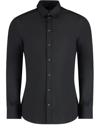 Dolce & Gabbana Stretch Poplin Shirt - Black