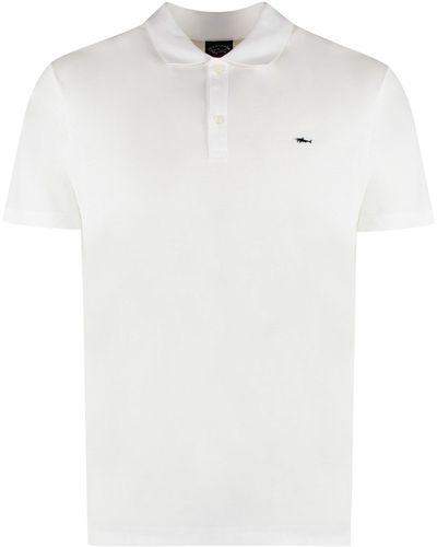 Paul & Shark Cotton-Piqué Polo Shirt - White