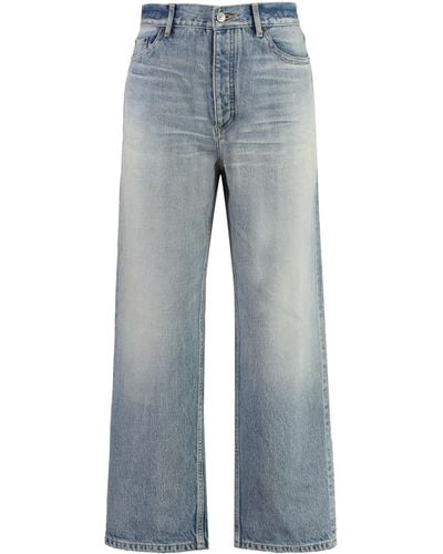 Balenciaga Jeans straight leg a 5 tasche - Blu