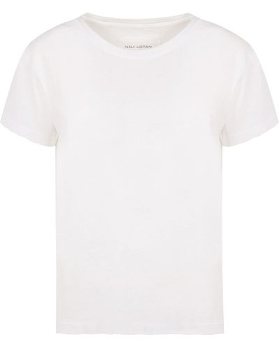Nili Lotan T-shirt Brady in cotone - Bianco