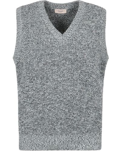 Agnona Knitted Vest - Gray