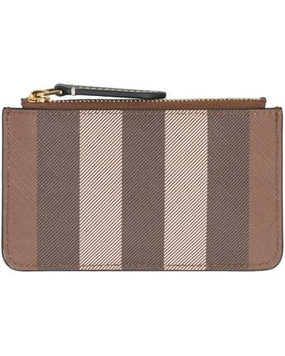 Burberry Zipped Coin Purse - Brown