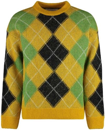 GANT Wool-blend Crew-neck Sweater - Yellow